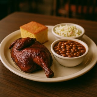 Smoke BBQ Half Chicken Dinner